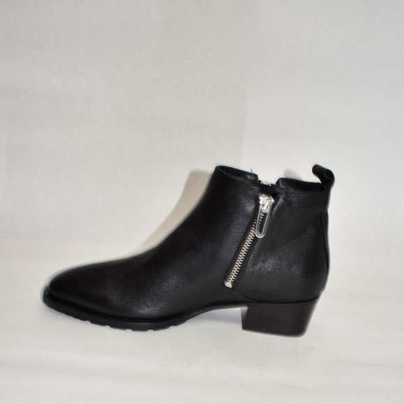 New! Aquatalia Fantina Weatherproof Bootie Black Leather Size 8.5 DD357 - Picture 3 of 7